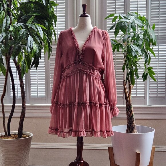 Fashion Nova Dresses & Skirts - Ruffle Dress Open Back